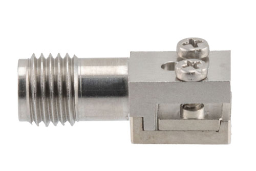 2.92mm Female 2 Hole PCB Narrow Body, 0.062 Inches End Launch PCB Connector, Solderless