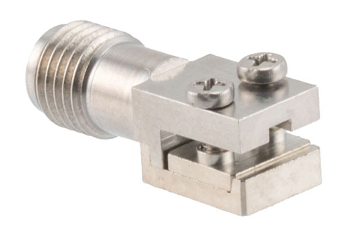 2.92mm Female 2 Hole PCB Narrow Body, 0.062 Inches End Launch PCB Connector, Solderless