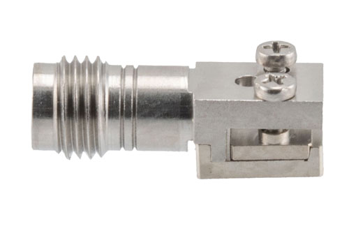 2.4mm Female 2 Hole PCB Narrow Body, 0.062 Inches End Launch PCB Connector, Solderless