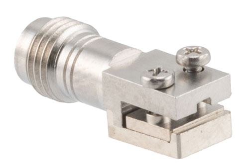 2.4mm Female 2 Hole PCB Narrow Body, 0.062 Inches End Launch PCB Connector, Solderless