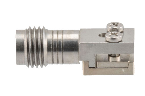 1.85mm Female 2 Hole PCB Narrow Body, 0.062 Inches End Launch PCB Connector, Solderless