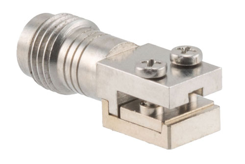 1.85mm Female 2 Hole PCB Narrow Body, 0.062 Inches End Launch PCB Connector, Solderless