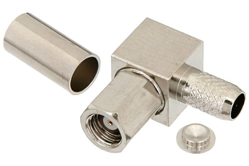 SMC Plug Right Angle Connector Crimp/Solder Attachment For RG55, RG142, RG223, RG400