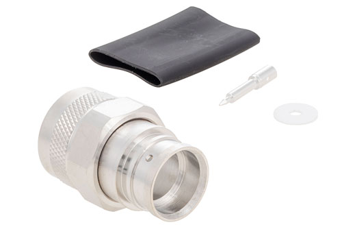 N Male Low PIM Connector Solder Attachment for 1/2" Helical, 1/2" Superflexible, SPP-500-LLPL, SPO-500, SPF-500