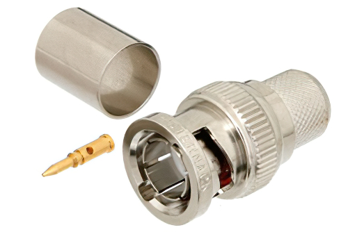 75 Ohm BNC Male Connector Crimp/Solder Attachment for RG11, RG216, RG144