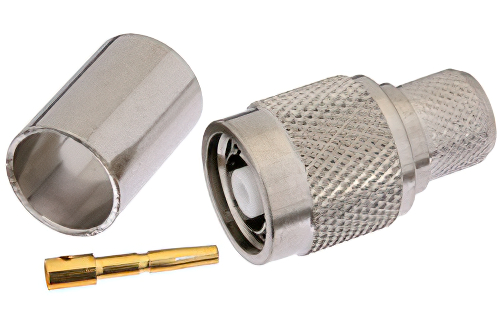 RP-TNC Male Connector Crimp/Solder Attachment for RG213, RG8