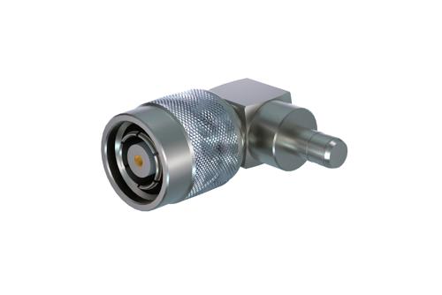 RP-TNC Male Right Angle Crimp Connector for RG55, RG141, RG142, RG223 and RG400 Cable