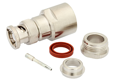 RP BNC Male Connector Clamp/Solder Attachment for RG213, RG214, RG8, RG9, RG225, RG393, RG215