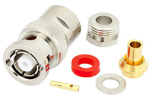 RP BNC Male Connector Clamp/Solder Attachment For PE-SR402AL, PE-SR402FL, RG402