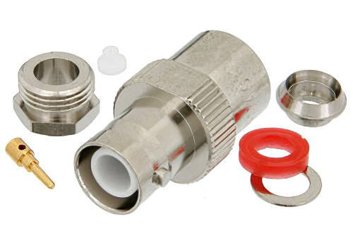 RP BNC Female Connector Clamp/Solder Attachment for RG59, RG62, RG71