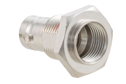 RP BNC Jack Bulkhead Connector Clamp/Solder Attachment For RG59, RG62, .480 inch D Hole