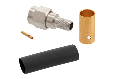 RP SMA Male Connector Solder Attachment For RG58, RG55, RG141, RG142, RG223, RG400