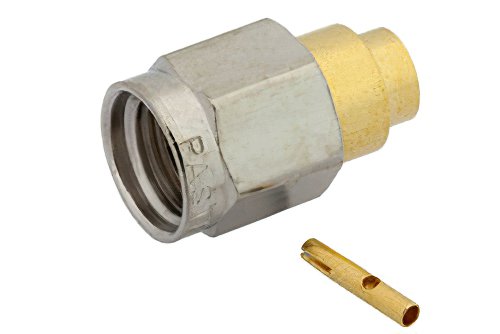 RP SMA Male Connector Solder Attachment For PE-SR402AL, PE-SR402FL, RG402