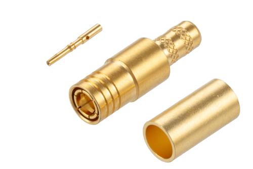 SMB Plug Connector Crimp Attachment for PE-C195, PE-P195, LMR-195, 0.195 Inch Cable