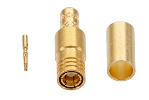 SMB Plug Connector Crimp Attachment for PE-C195, PE-P195, LMR-195, 0.195 Inch Cable
