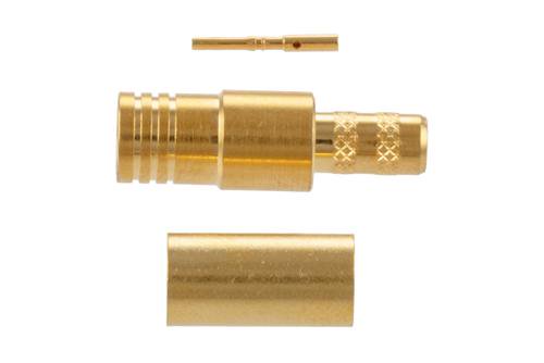 SMB Plug Connector Crimp Attachment for PE-C195, PE-P195, LMR-195, 0.195 Inch Cable