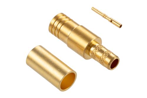 SMB Plug Connector Crimp Attachment for PE-C195, PE-P195, LMR-195, 0.195 Inch Cable