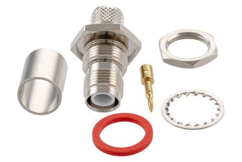 RP-TNC Jack Bulkhead Mount for RG213, RG8, RG215, RG213HV, LMR-400-FR, LMR-LW400, TCOM-400, LMR-400-LLPX, PE-B400, PE-B405