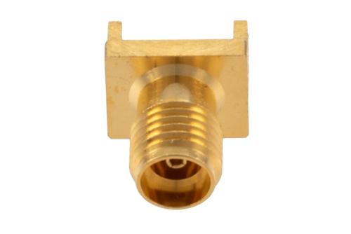 3.5mm Female Connector Solder Attachment 0.068 Inch End Launch PCB, 0.02 Inches Diameter