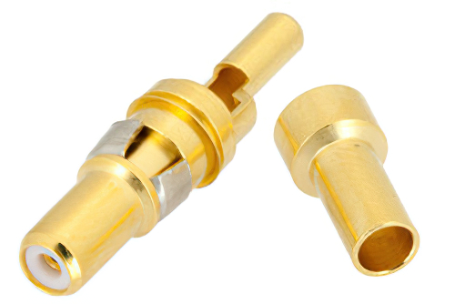 D-Sub Plug Contact Crimp/Solder Attachment for RG174, RG316, RG188, 0.100 inch, PE-B100, PE-C100, LMR-100