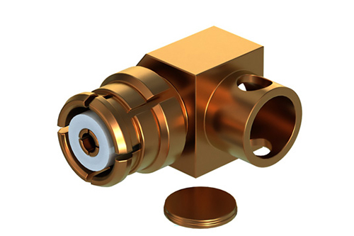 SMP Female Right Angle Engineering Grade Connector Solder Attachment for PE-SR405AL, PE-SR405FL, PE-SR405FLJ, PE-SR405TN, RG405