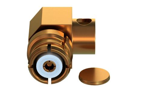 SMP Female Right Angle Engineering Grade Connector Solder Attachment for PE-SR405AL, PE-SR405FL, PE-SR405FLJ, PE-SR405TN, RG405