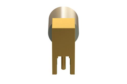 SMP Male Right Angle Engineering Grade Full Detent Connector Solder Attachment Thru Hole PCB