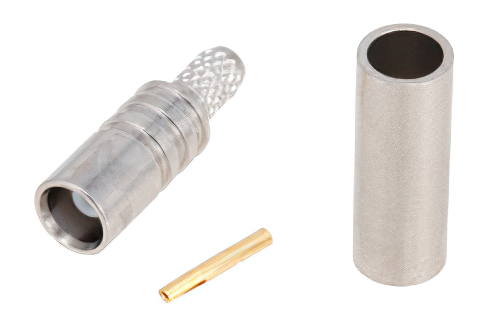 MCX Jack Connector Crimp/Solder Attachment for RG188-DS, RG316-DS