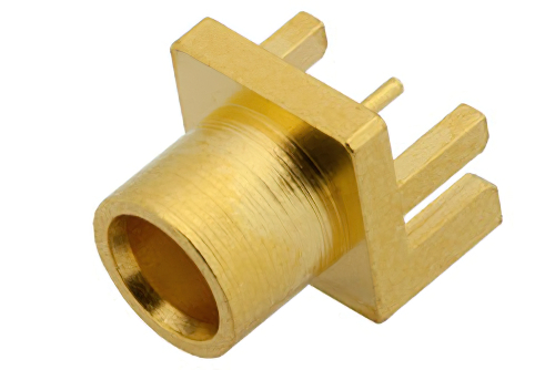MCX Jack Connector Solder Attachment .042 inch End Launch PCB