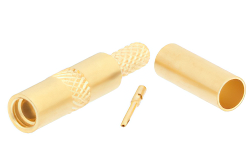 MMCX Jack Connector Crimp/Solder Attachment for RG174, RG316, RG188, 0.100 inch, PE-B100, PE-C100, LMR-100