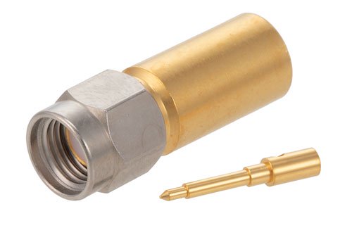 SMA Male Connector Solder Attachment for PE-SR401AL, PE-SR401FL, RG401