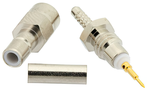 SMB Jack Connector Crimp/Solder Attachment for RG178, RG196