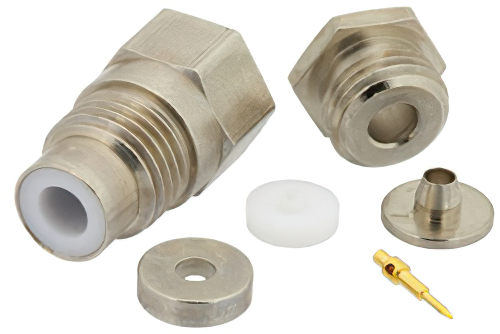 75 Ohm SMC Jack Connector Clamp/Solder Attachment For RG179, RG187