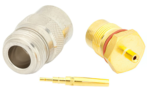 N Female Precision Connector Solder Attachment For PE-047SR, PE-SR047AL, PE-SR047FL