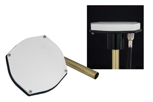 GPS Active Antenna Operates From 1.57 GHz to 1.58 GHz With a Nominal 32 dBiC Gain N Female Input Connector