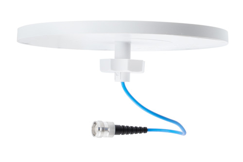 617-960 MHz / 1350-2700 MHz / 3300-3800 MHz / 4900-6000 MHz Low PIM Rated H-pol Ceiling Omni Antenna, Low Profile, 4.3-10 Female Connector