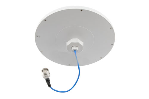 617-960 MHz / 1350-2700 MHz / 3300-3800 MHz / 4900-6000 MHz Low PIM Rated H-pol Ceiling Omni Antenna, Low Profile, 4.3-10 Female Connector