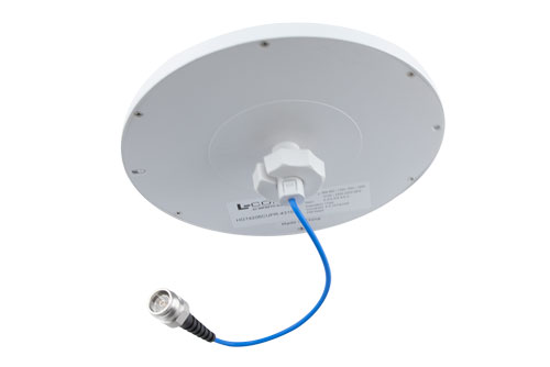 698-960 MHz / 1350-2700 MHz / 3300-4200 MHz Low PIM Rated H-pol Ceiling Omni Antenna, 2.2-5 dBi, Low Profile, 4.3-10 Female Connector