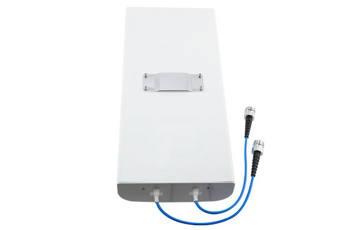 698-960 MHz / 1710-2700 MHz / 3400-4200 MHz Low PIM Rated VH-pol MIMO Panel Antenna, 5-7 dBi, Wall Mount, 2 x 4.3-10 Female Connector