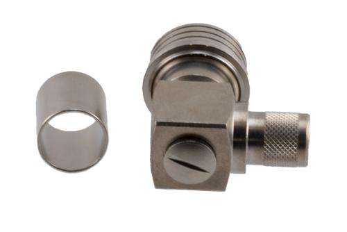 QN Plug Right Angle Connector Crimp/Solder Attachment for RG214, RG225, RG393, RG9
