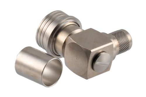 QN Plug Right Angle Connector Crimp/Solder Attachment for RG214, RG225, RG393, RG9