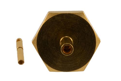 SMA Female Bulkhead Mount Connector Solder Attachment for PE-047SR, PE-P047, PE-P047LL, PE-SR047AL, PE-SR047FL, .047 Semi-Rigid