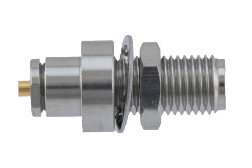 2.92mm Female Bulkhead Mount Connector Clamp/Solder Attachment for PE-047SR, PE-P047, PE-P047LL, PE-SR047AL, PE-SR047FL, .047 Semi-Rigid