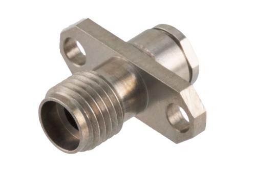 2.92mm Female Connector Clamp/Solder Attachment 2 Hole Flange for PE-047SR, PE-P047, PE-P047LL, PE-SR047AL, PE-SR047FL, .047 Semi-Rigid