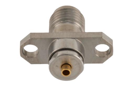 2.92mm Female Connector Clamp/Solder Attachment 2 Hole Flange for PE-047SR, PE-P047, PE-P047LL, PE-SR047AL, PE-SR047FL, .047 Semi-Rigid