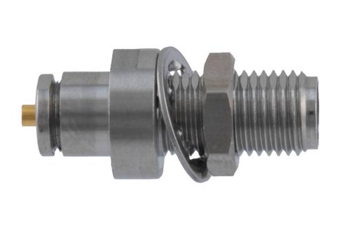 3.5mm Female Bulkhead Mount Connector Clamp/Solder Attachment for PE-047SR, PE-P047, PE-P047LL, PE-SR047AL, PE-SR047FL, .047 Semi-Rigid