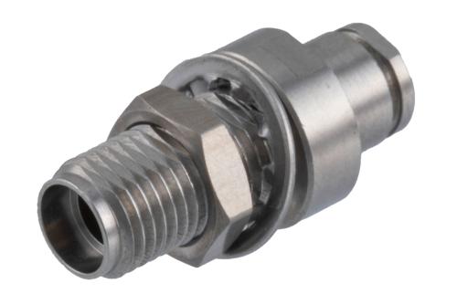 3.5mm Female Bulkhead Mount Connector Clamp/Solder Attachment for PE-047SR, PE-P047, PE-P047LL, PE-SR047AL, PE-SR047FL, .047 Semi-Rigid