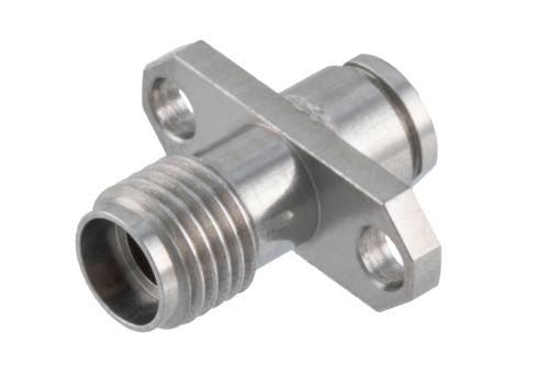 3.5mm Female Connector Clamp/Solder Attachment 2 Hole Flange Mount for PE-047SR, PE-P047, PE-P047LL, PE-SR047AL, PE-SR047FL, .047 Semi-Rigid