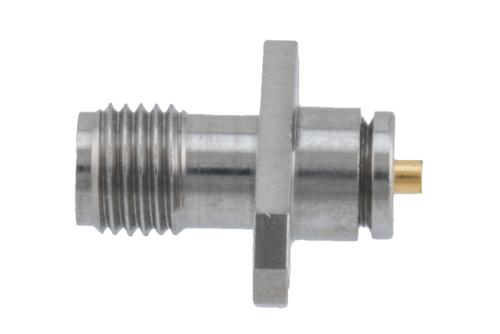 3.5mm Female Connector Clamp/Solder Attachment 2 Hole Flange Mount for PE-047SR, PE-P047, PE-P047LL, PE-SR047AL, PE-SR047FL, .047 Semi-Rigid