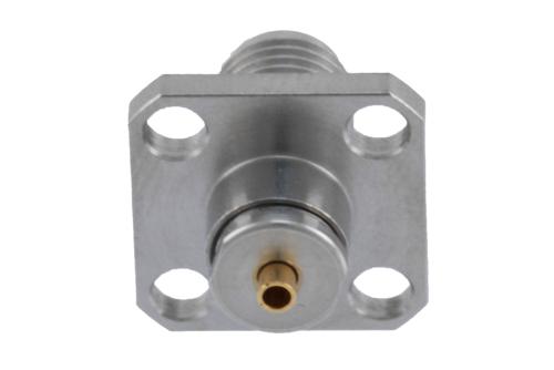 3.5mm Female Connector Clamp/Solder Attachment 4 Hole Flange Mount for PE-047SR, PE-P047, PE-P047LL, PE-SR047AL, PE-SR047FL, .047 Semi-Rigid